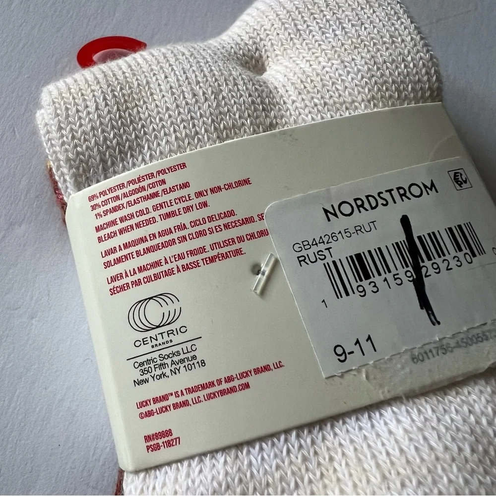 LUCKY BRAND 2 PAIR WOMEN’S BOOT SOCKS OS NWT